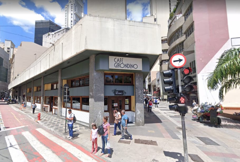 O tradicional Café Girondino é um dos participantes do Festival do Café no Triângulo SP (Foto: Google Street View).