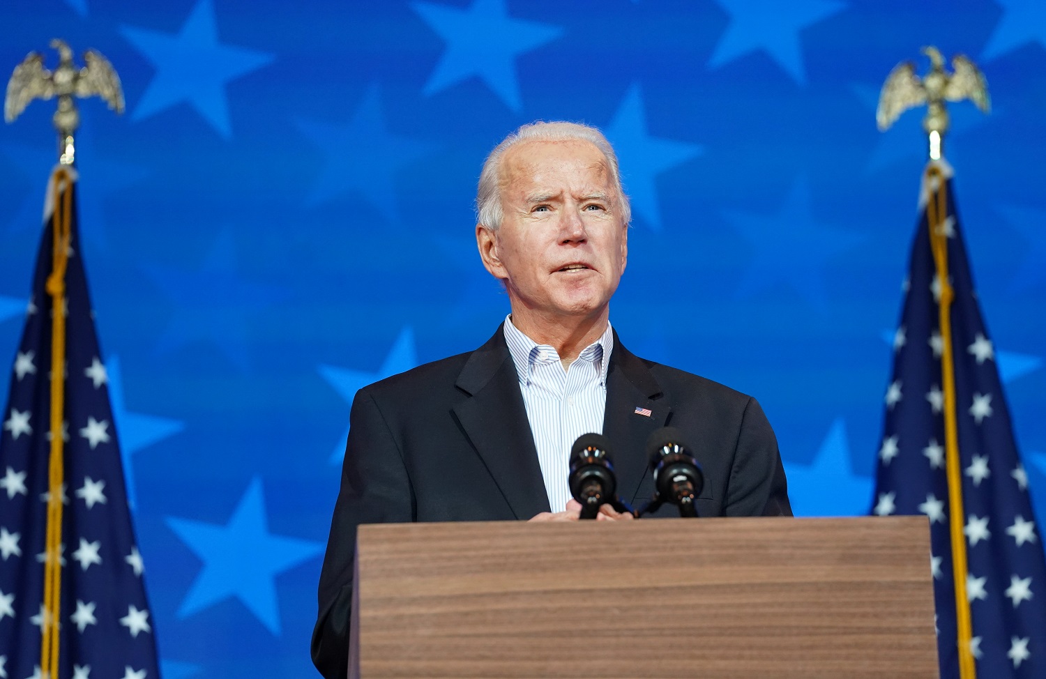 Candidato democrata à Presidência dos EUA, Joe Biden
05/11/2020
REUTERS/Kevin Lamarque