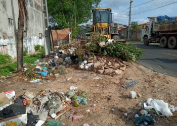 Lixo descartado de forma irregular em Teresina. (Foto: Reprodução/ PMT)