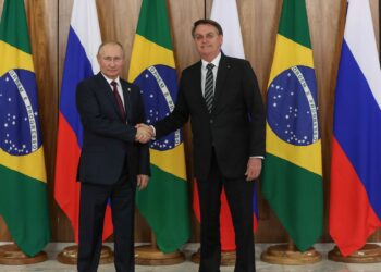 (Brasília - DF, 14/11/2019) Encontro com o Presidente da Federação da Rússia, Vladmir Putin.nFoto: Marcos Corrêa/PR