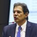 O ministro da Fazenda, Fernando Haddad, dá entrevista coletiva,para detalhar as primeiras medidas econômicas do governo.