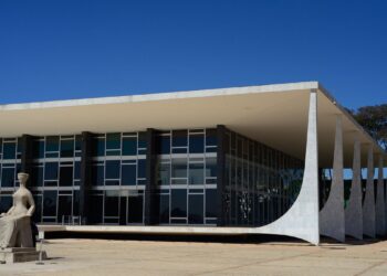 Fachada do edifício sede do Supremo Tribunal Federal - STF