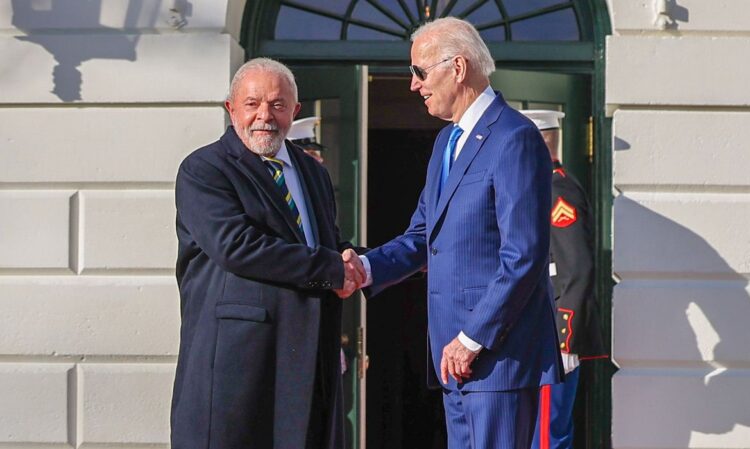 Washington (USA), 10.02.2023 - Presidente da República, Luiz Inácio Lula da Silva, durante Reunião com o Presidente dos Estados Unidos da América, Joe Biden. Casa Branca - Salão Oval, Washington (EUA). Foto: Ricardo Stuckert/PR