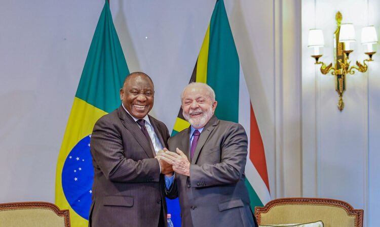 Paris, França, 22.06.2023 – Em Paris, presidente Lula se encontra o Presidente da República da África do Sul, Senhor Cyril Ramaphosa. Foto: Ricardo Stuckert/PR