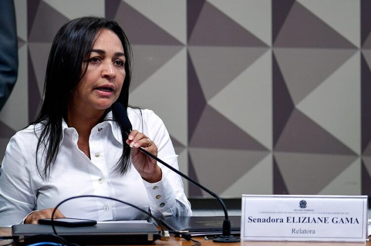 Relatora Eliziane Gama.Foto: Edilson Rodrigues/Agência Senado