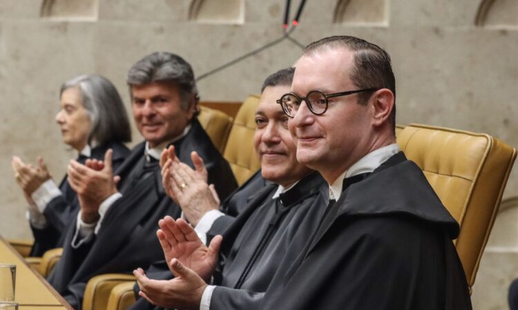 Sessão solene de posse do novo ministro da Corte, Cristiano Zanin, no Supremo Tribunal Federal (STF).  Foto: Valter Campanato/Agência Brasil