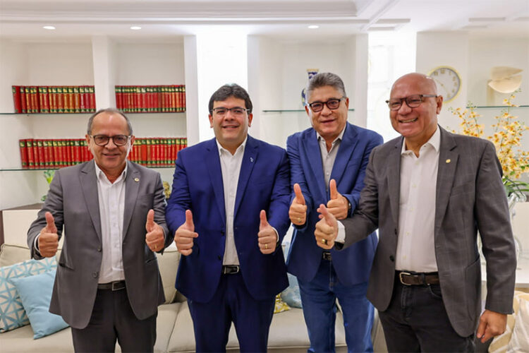 Rafael Fonteles, Franzé Silva, João Madson e Hélio Isaías (Foto: Reprodução)