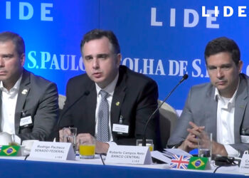 29.10.2024
O presidente do Senado Federal, Rodrigo Pacheco, participa da LIDE Brazil Conference London.
Foto:Reprodução/Tv Lide