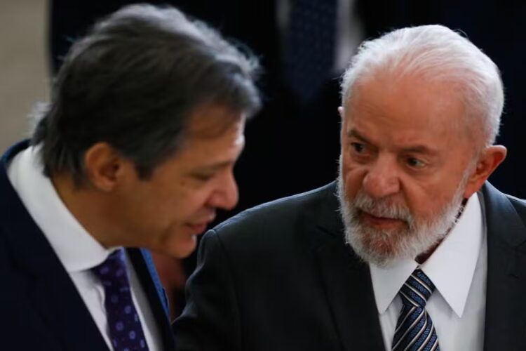 Lula e Haddad durante o lançamento do Plano Safra 2024/2025 (Foto: WILTON JUNIOR/ESTADÃO CONTEÚDO)